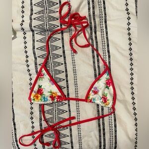 Frankie’s Bikinis Hibiscus Bikini + Swim Skirt SET